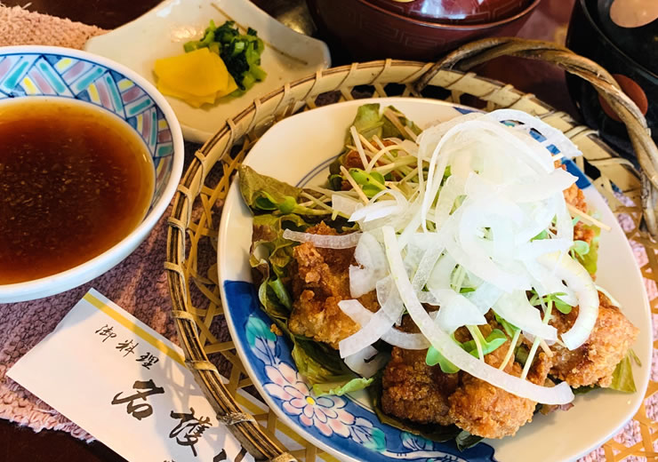 土佐風唐揚げ定食